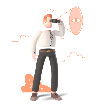 search people man find binoculars explore discover view visibility visible